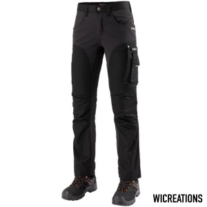 1842PB-W Dames Werkbroek met Stretch Zwart
