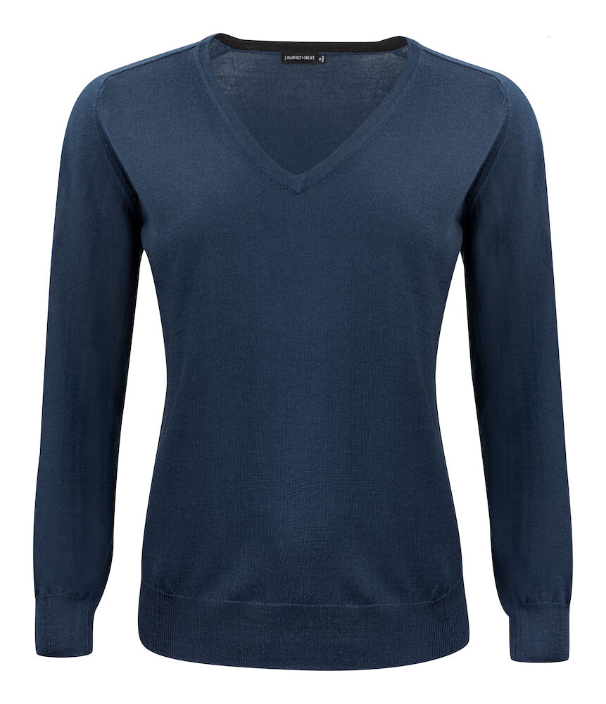 Merino V Sweater Dames Navy