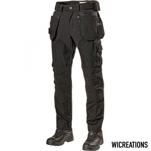 1052PB Stretch Werkbroek met Holsterzakken Zwart
