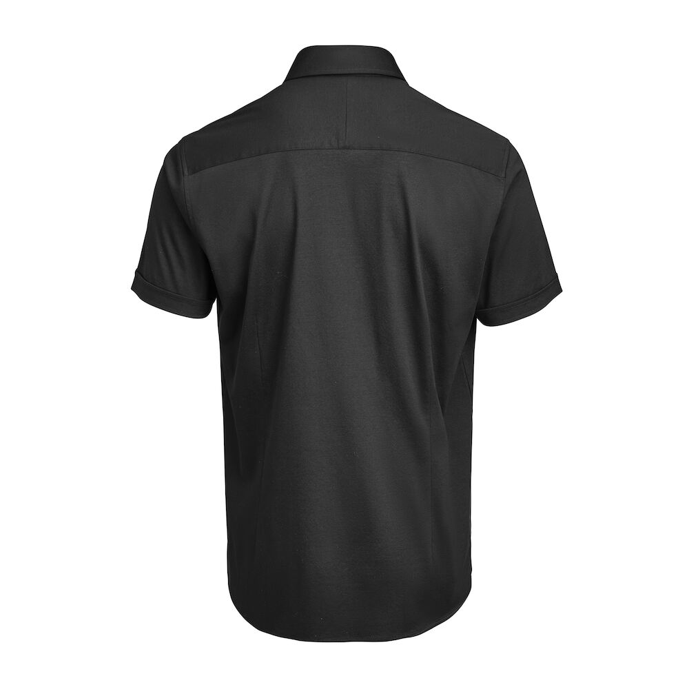 Indigo Bow 132 Korte Mouwen Hemd Regular Fit Heren Zwart