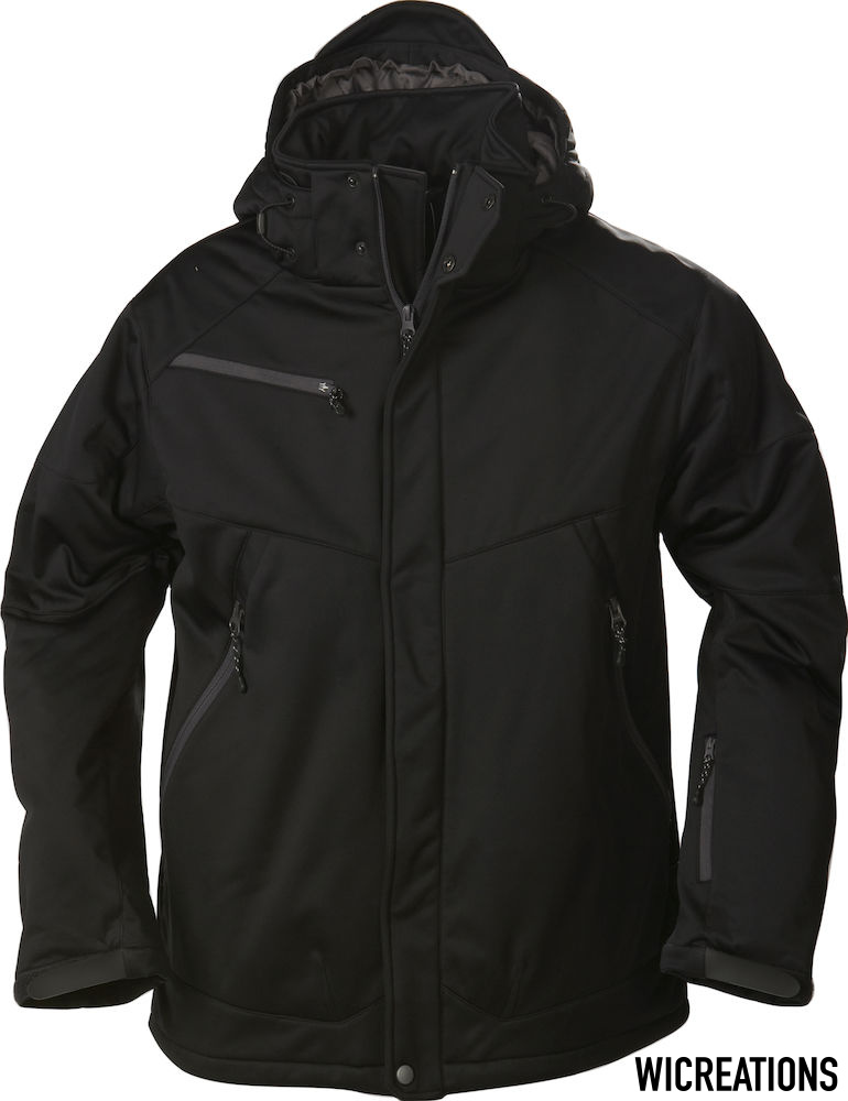 Skeleton Softshell Jacket Zwart
